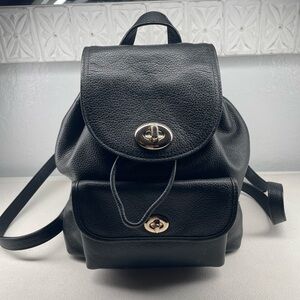 Coach mini leather backpack